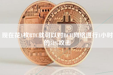 现在花1枚BTC就可以对BCH网络进行1小时的51%攻击