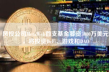 风投公司MetaWeb首支基金募资3000万美元，将投资DeFi、游戏和DAO